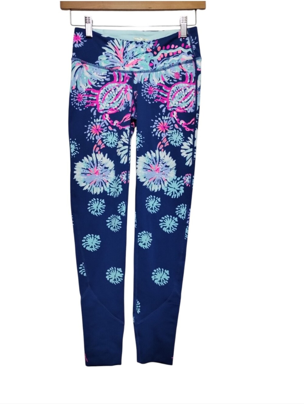 Lilly Pulitzer Luxletic Maralyn Weekender Indigo Gypsea Legging Women's XS